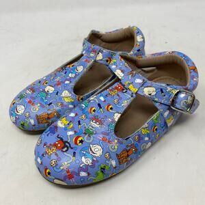 Little Piggies Rugrats Leather Buckle Shoes Girls Size 5-6 Years